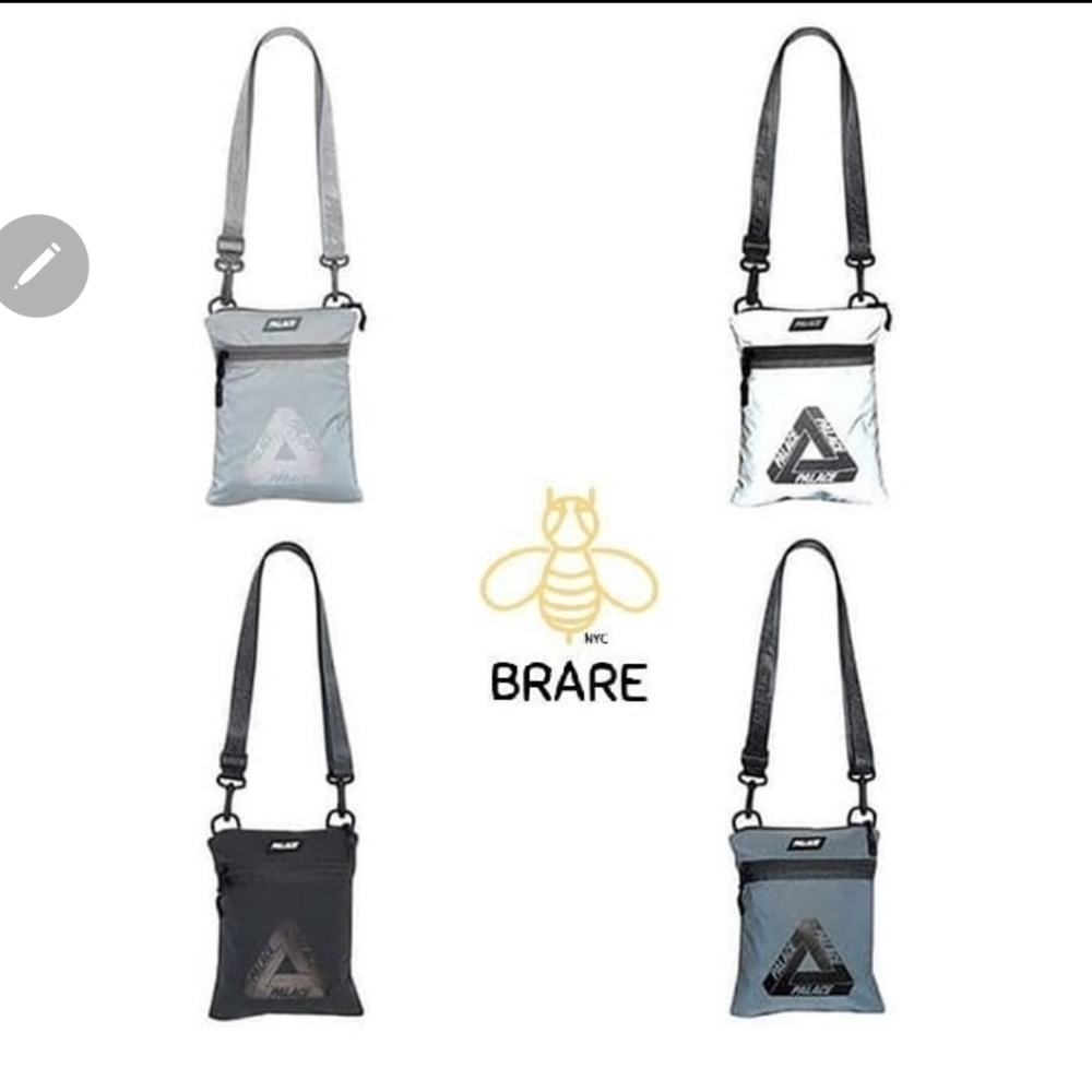 Palace Silver Black Crossbody Reflective Bag (3M)